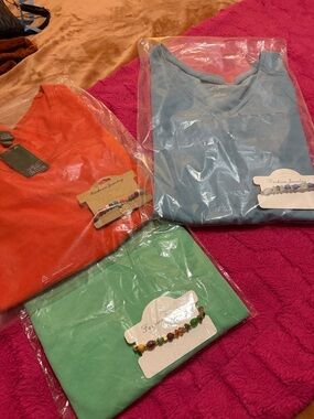 Wild Fable  Orange, Light Blue or Mint Green Crop Top/Bracelet.